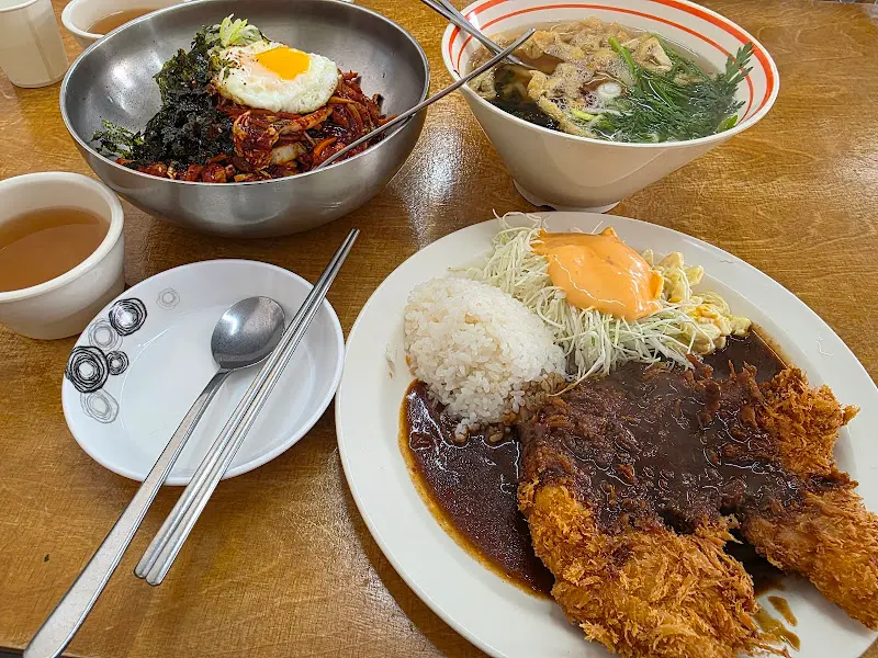 제육우동과 돈까스