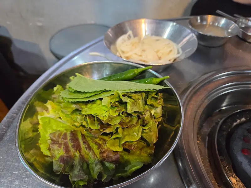 신선한 쌈 채소