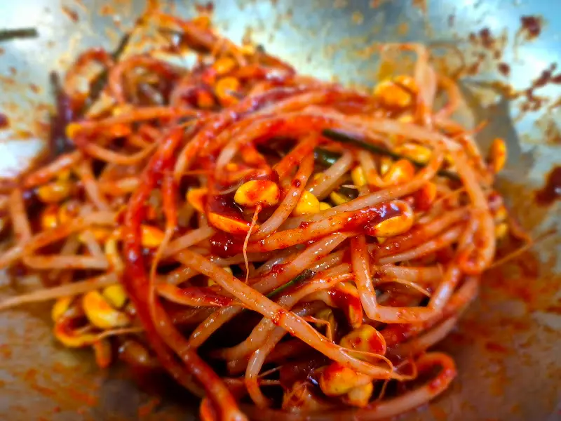 매콤한 콩나물 무침