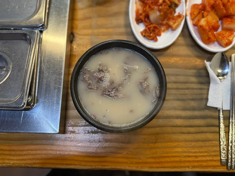 설렁탕 한 상 차림