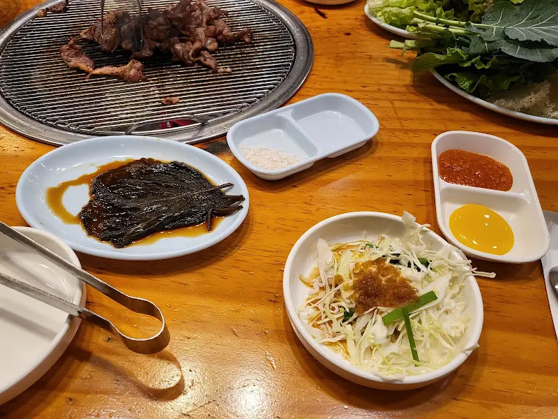 오리고기 한 상 차림