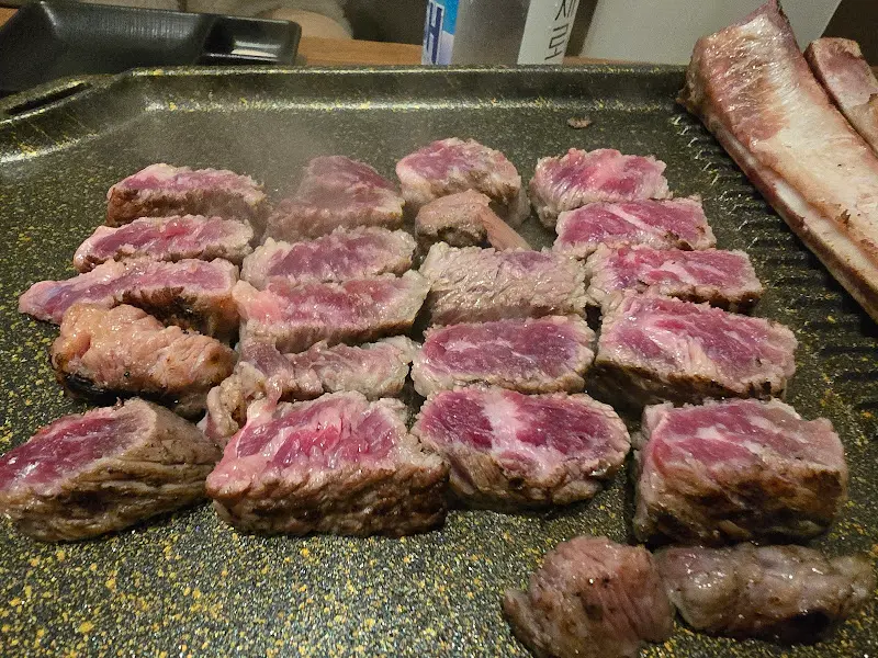 우대갈비 근접 촬영