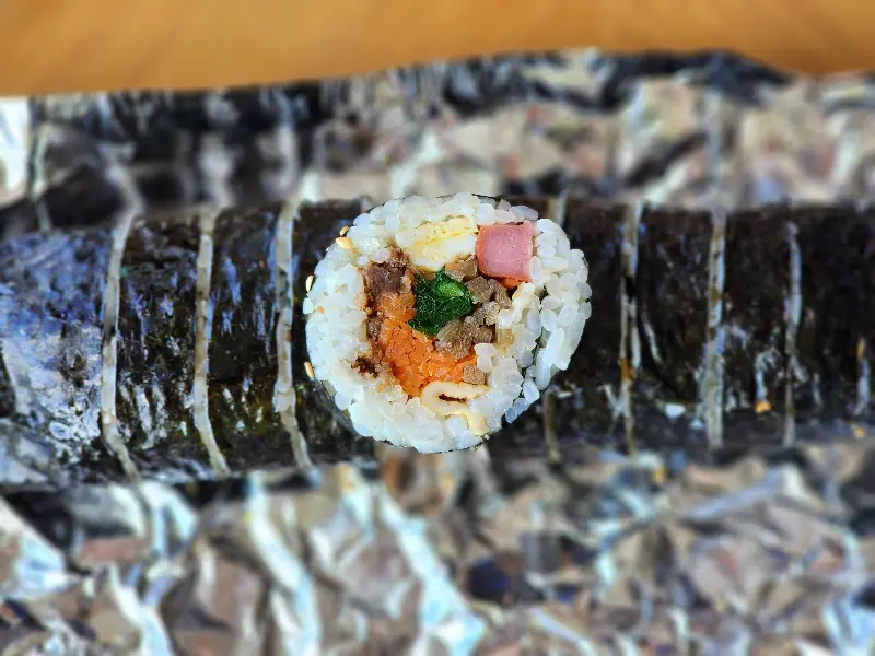 포장 김밥 전체샷