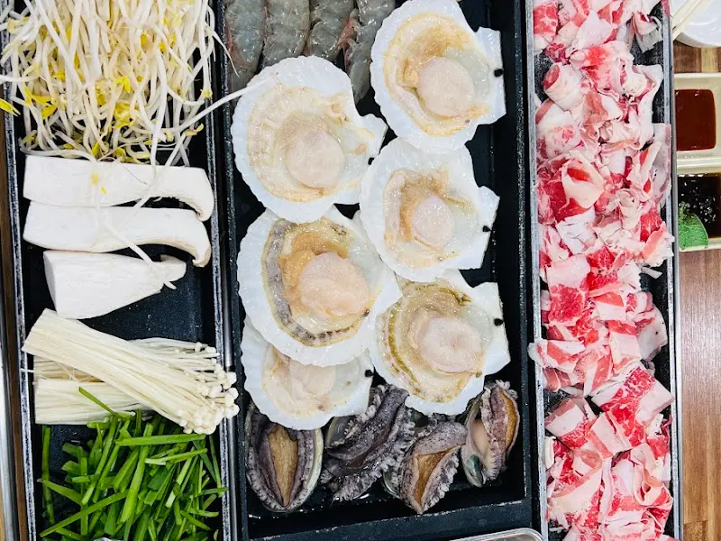 키조개, 전복, 새우, 차돌박이