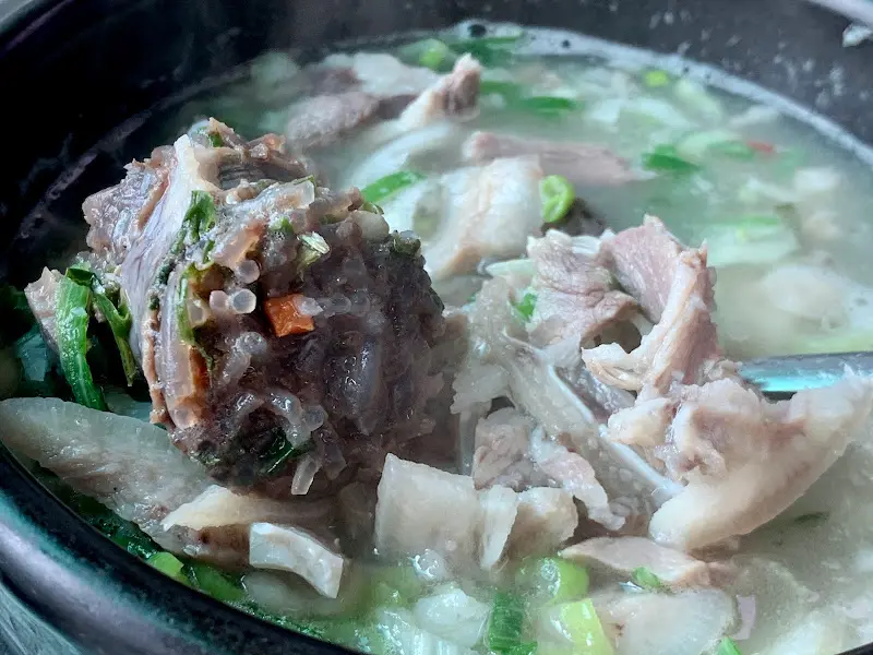 순대국밥 속 내용물