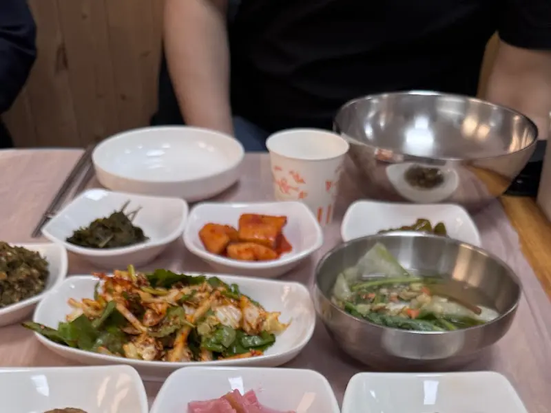 백안식당 밑반찬
