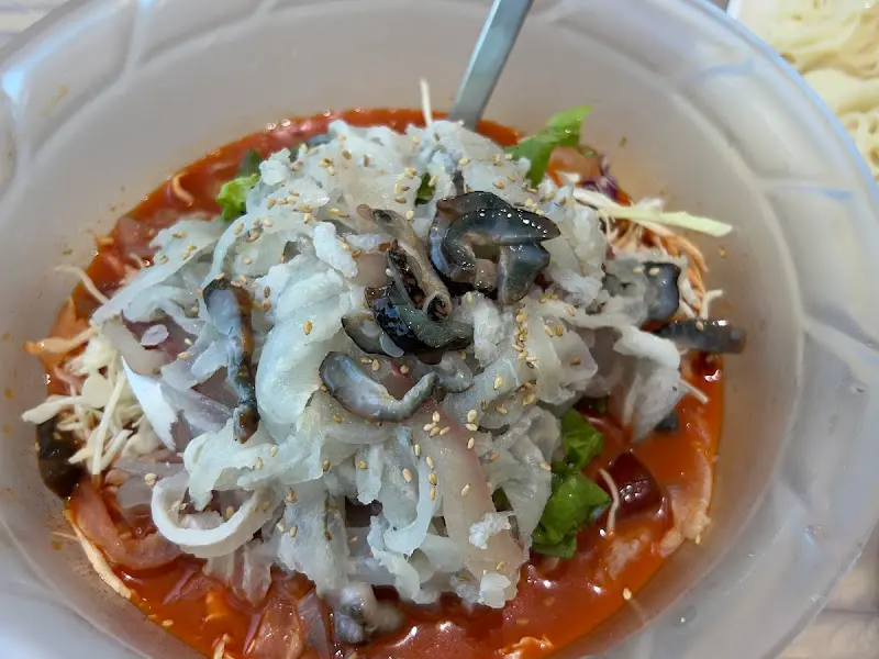 푸짐한 물회의 모습