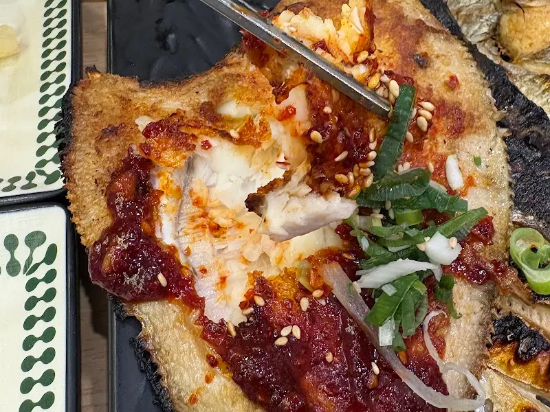 생선구이 클로즈업