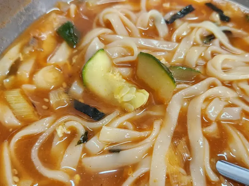 대우칼국수 장칼국수 면발