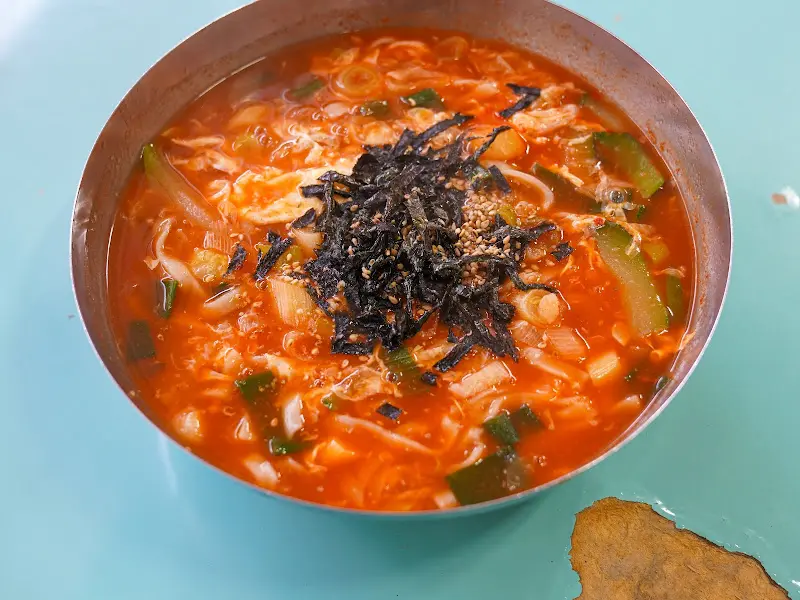 대우칼국수 장칼국수 전체샷