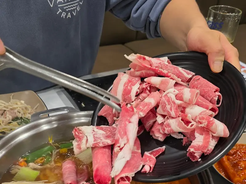 샤브샤브 즐기기