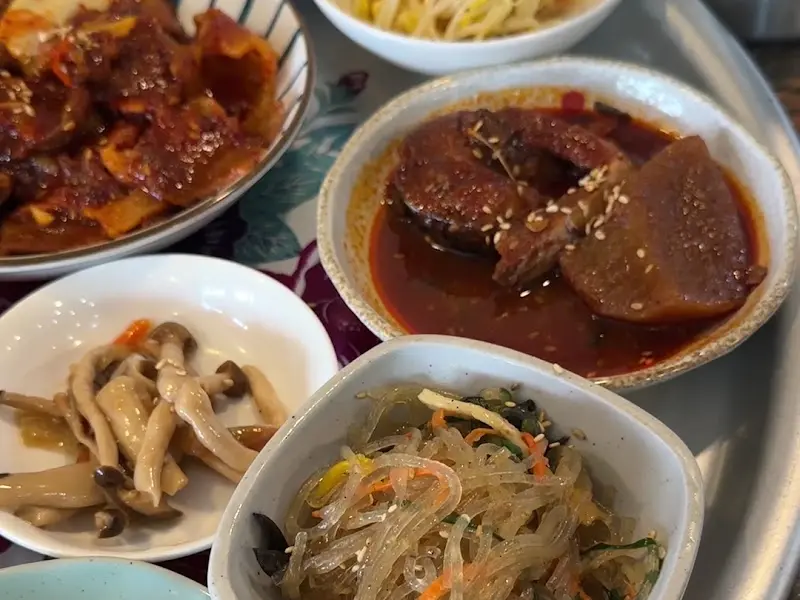 청보리 반찬 클로즈업