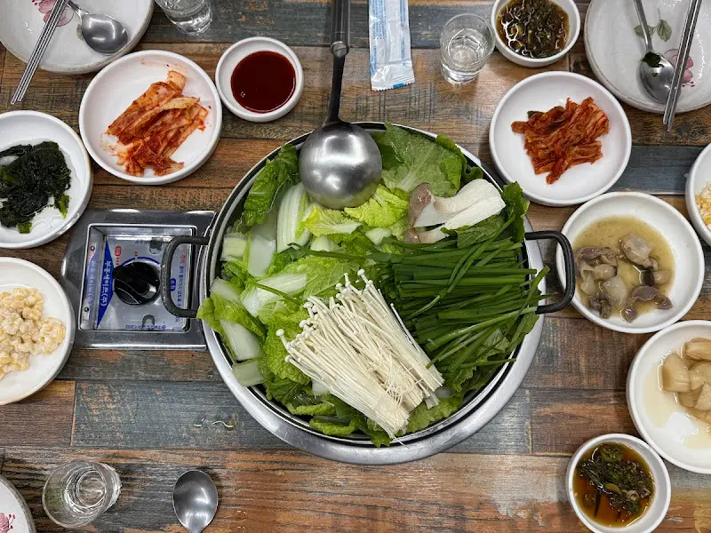 오리 샤브샤브 재료