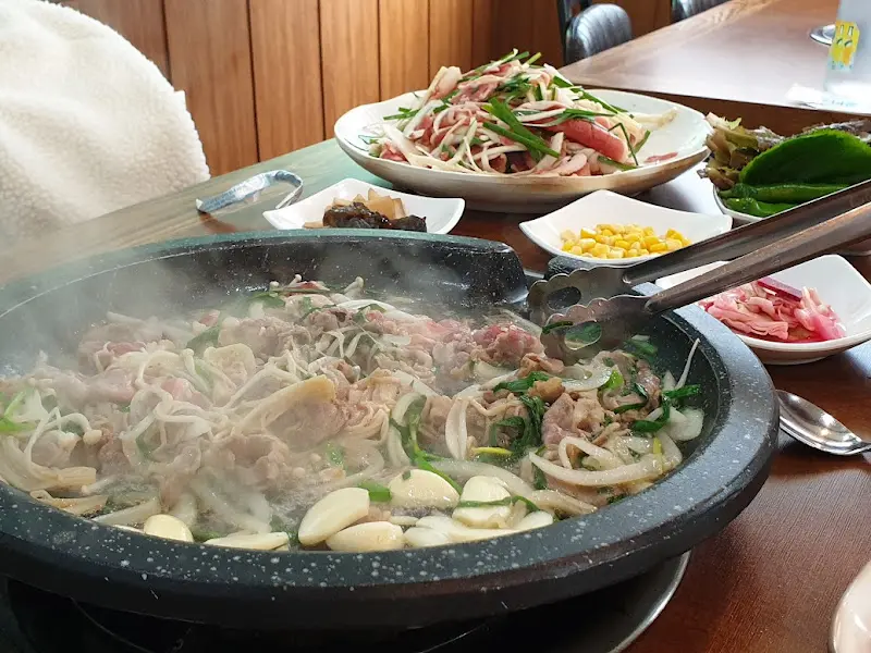 오리불고기 한상차림