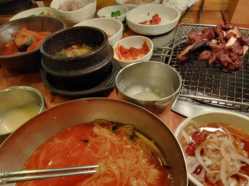 신라농원 전체 상차림