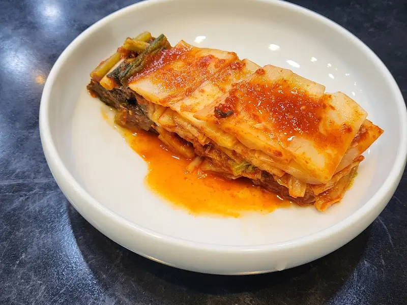 맛있는 김치 한 점