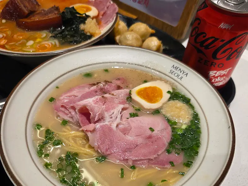 더블 잠봉 라멘 근접샷