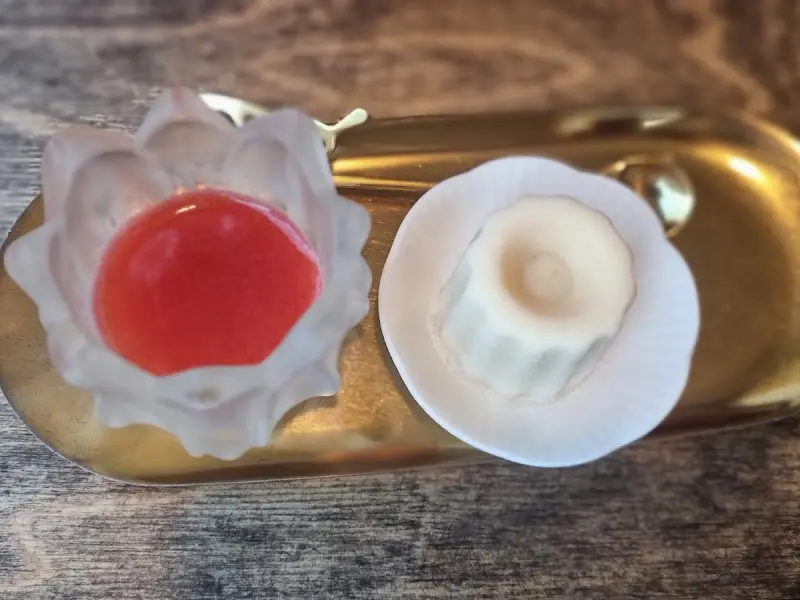 정갈한 후식 플레이팅