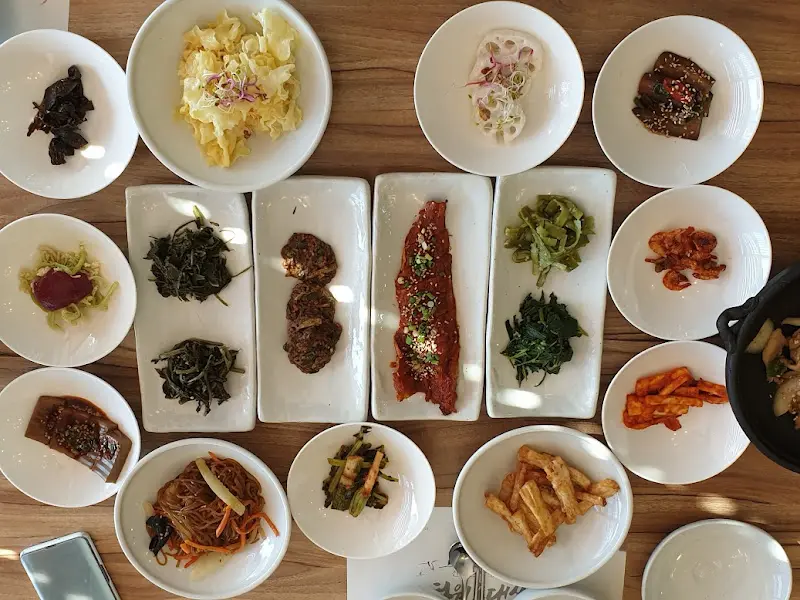 향토가든 한상차림 항공샷