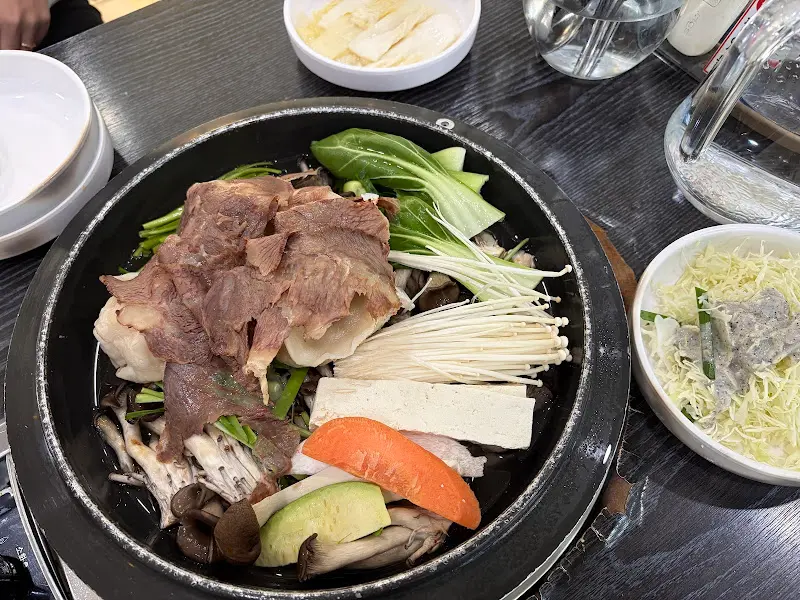 만두전골 한상차림