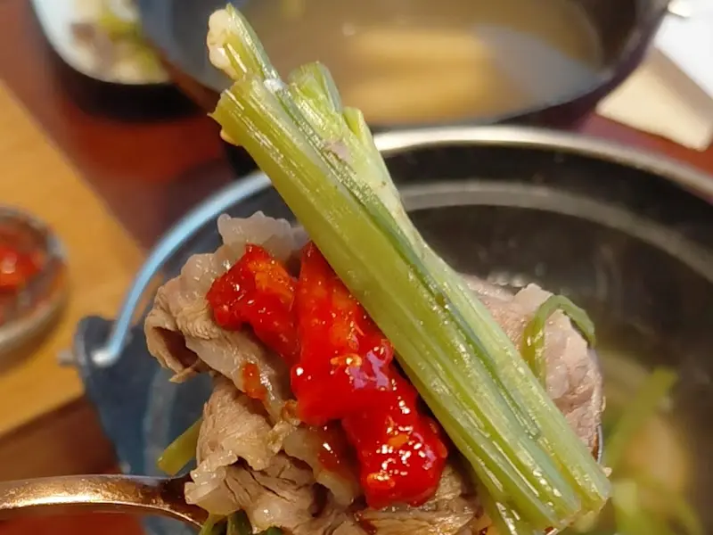 아롱사태 수육 전골