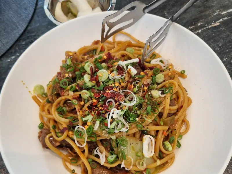 차돌박이 얼갈이 파스타