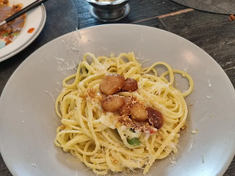 구운 마늘 알리오 올리오