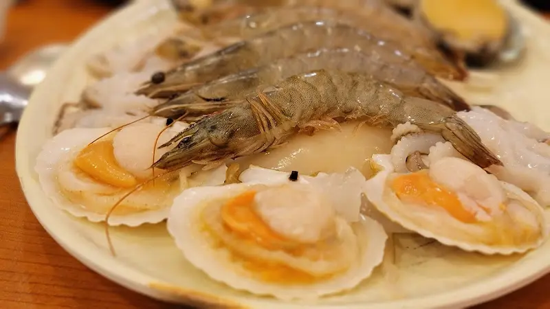 신선한 해산물 모듬