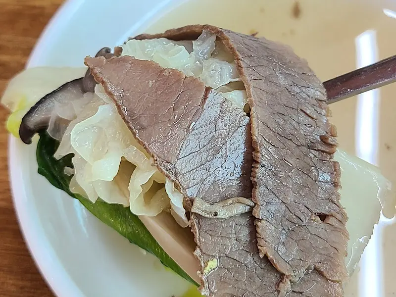 어복쟁반의 핵심, 부드러운 소고기