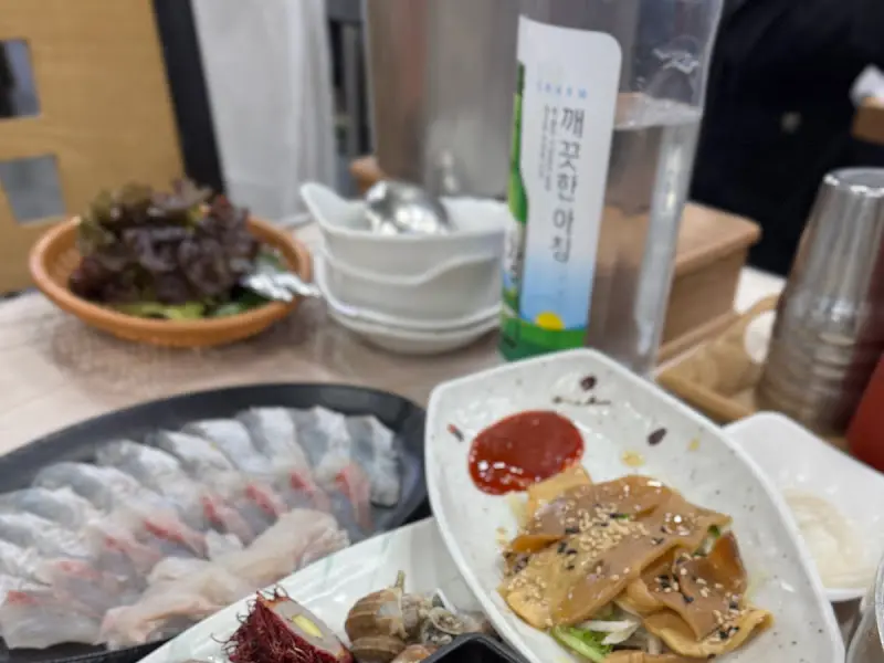 다양한 해산물 모듬