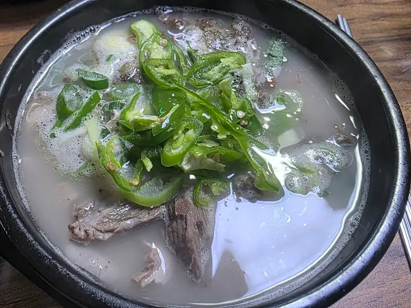 순대국밥 근접 사진