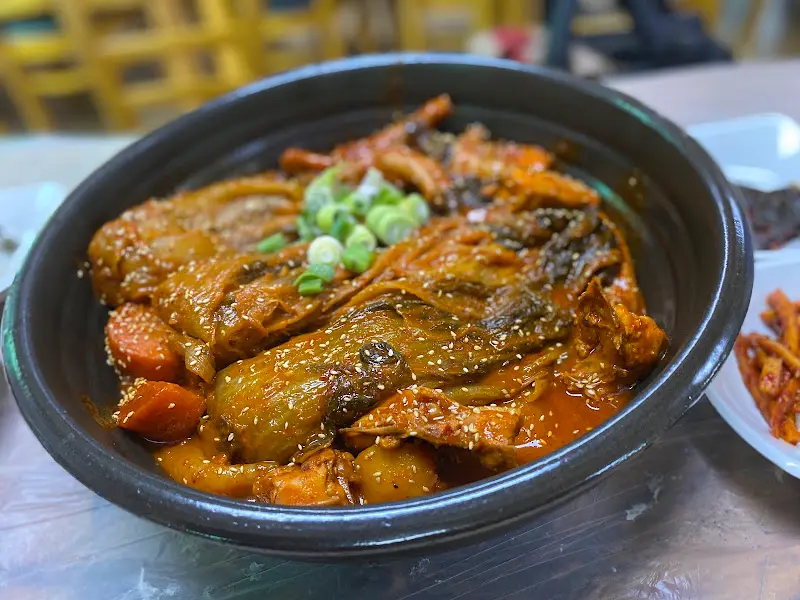 묵은지 닭볶음탕 누룽지