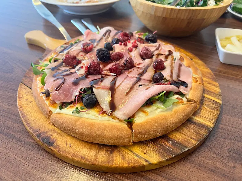 베이컨 쉬림프 피자