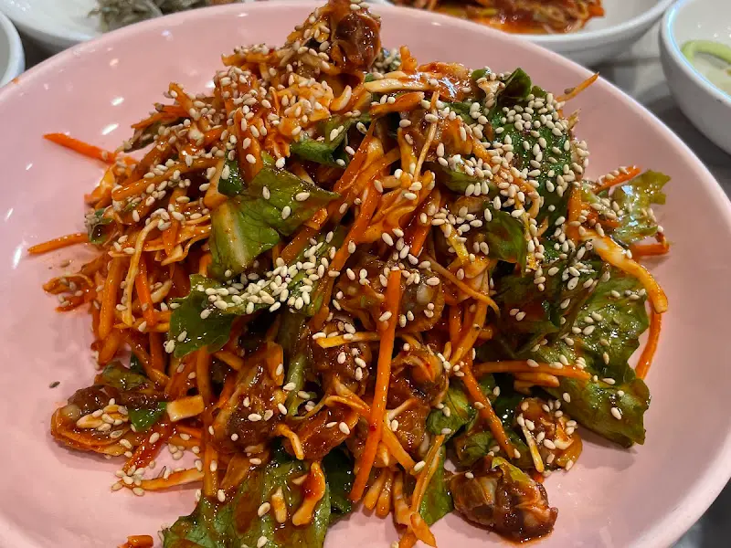 꼬막무침의 클로즈업