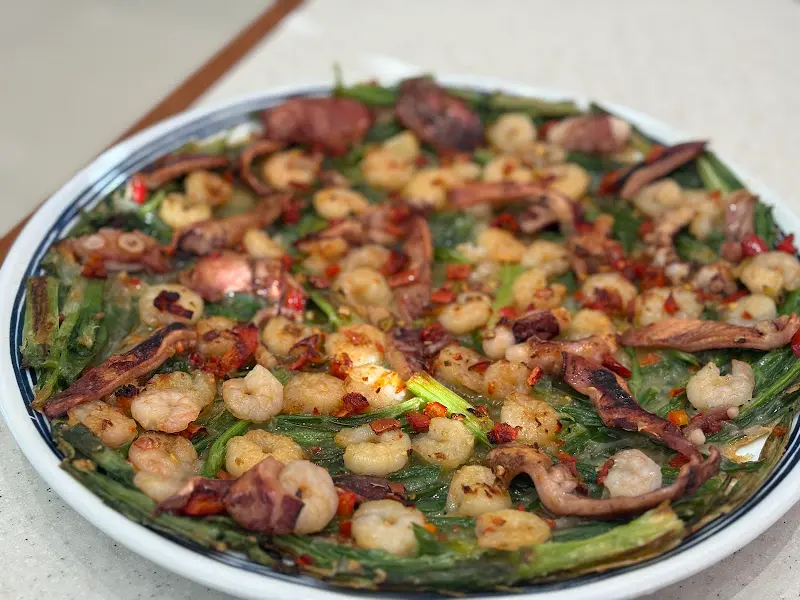 통새우 해물파전