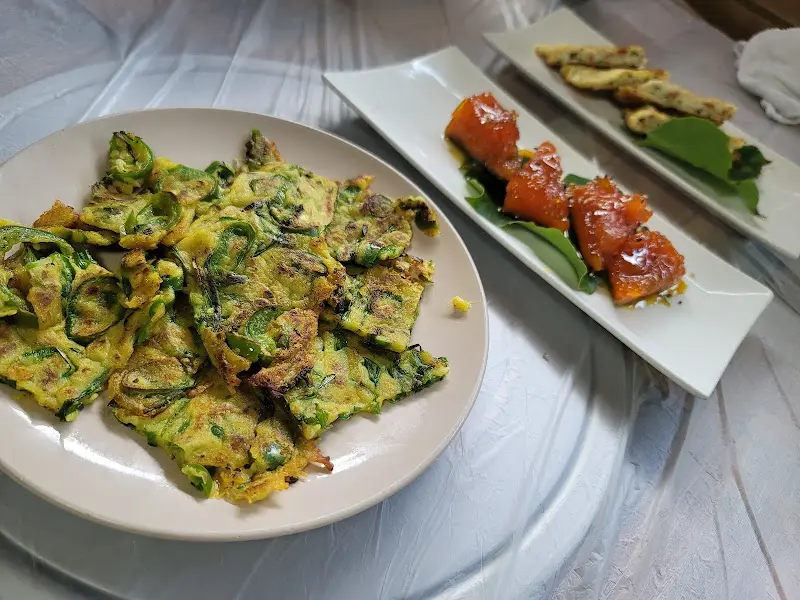 고추전과 곶감 튀김