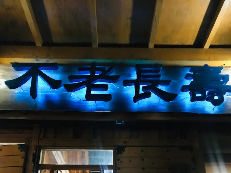 불로장생 간판 야경