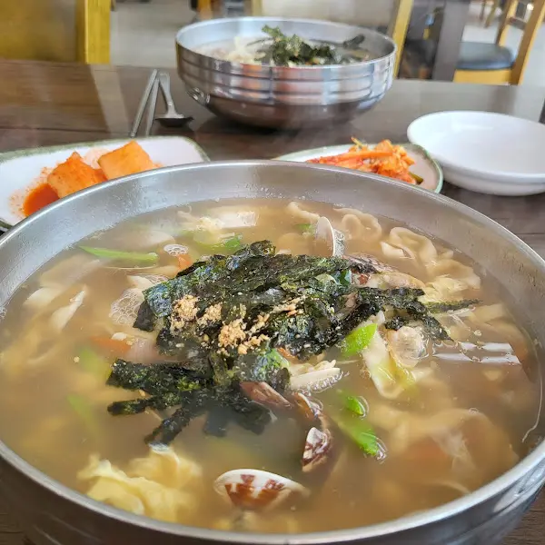 들깨 갈국수의 모습