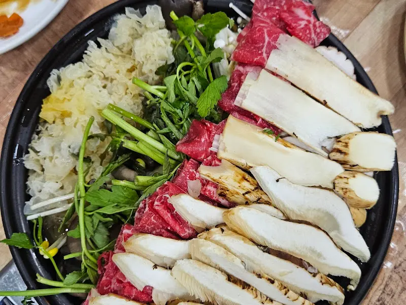 송이버섯전골 재료