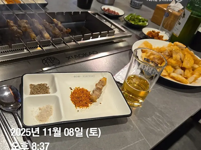 맥주와 함께 즐기는 양꼬치