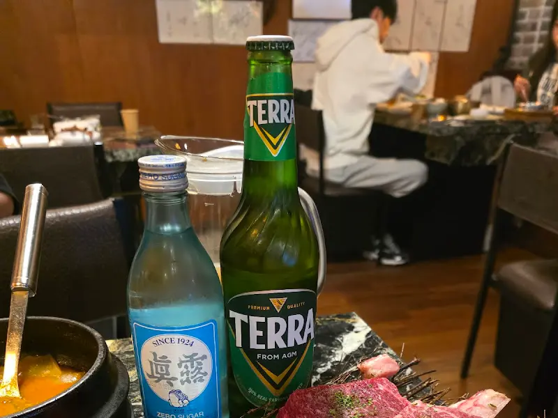 테라 맥주와 소주의 조화