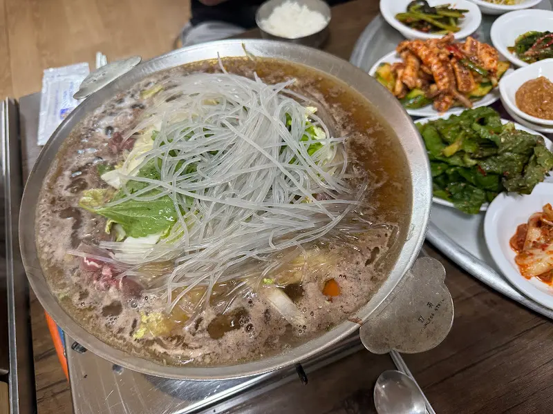 불고기 백반 한 상 차림