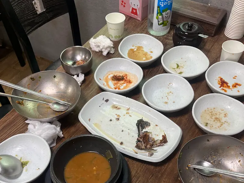 식사를 마친 테이블