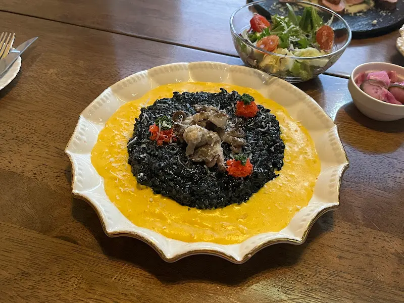 눈으로도 즐거운 오징어 먹물 리조또