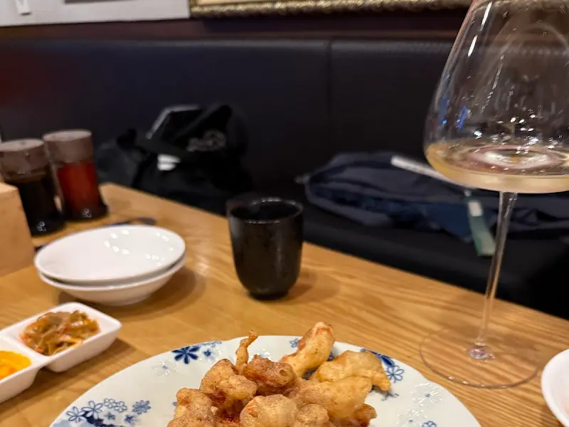 고기튀김과 술 한 잔