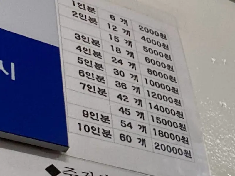 귀락당 메뉴 안내