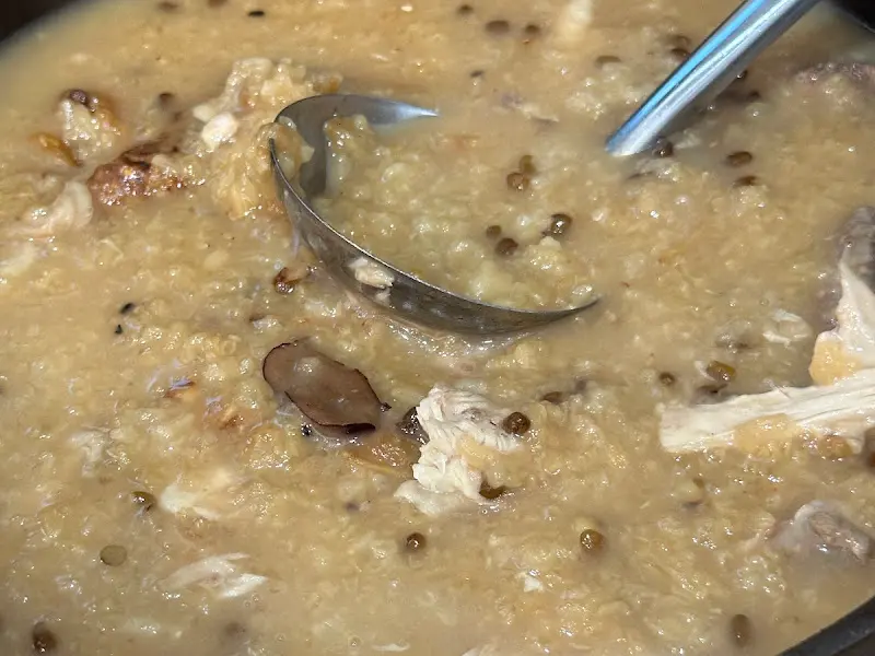 누룽지 백숙 국물