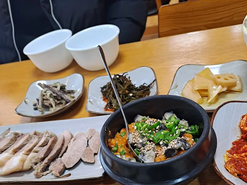 우렁쌈장과 수육