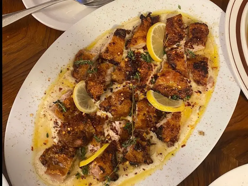 브라운 버터 치킨 클로즈업