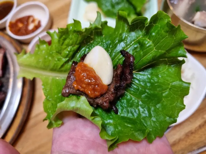 갈비와 어리굴젓의 환상적인 조합